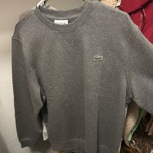 Lacoste Men's Charcoal Crewneck Sweater